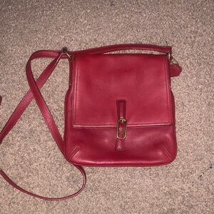 Coach Red Leather Crossbody Bag (1 day sale!)